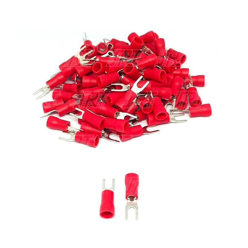 หางปลาแฉก หุ้มสลิป SV2-4 (100 ชิ้น) | มี 5 สี | สีดำ สีน้ำเงิน สีเขียว สีแดง สีเหลือง