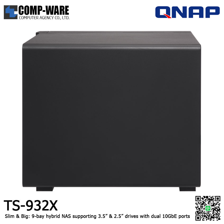 QNAP NAS (9-Bay) TS-932X (8GB RAM up to 16GB) Annapurna Labs Alpine AL-324 1.7GHz Quad Core , No HDD