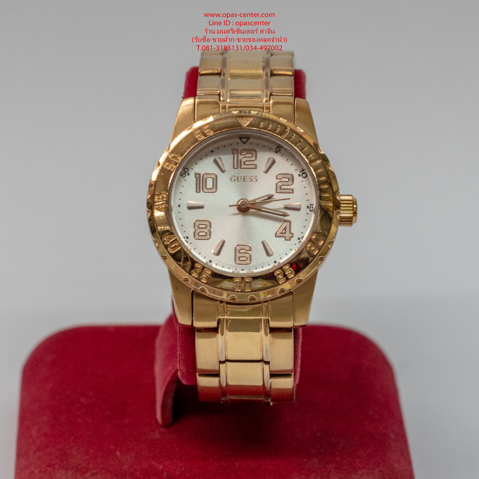 นาฬิกาข้อมือสตรี Guess สายสแตนเลส รุ่น W0572L4 - สีพิงโกลด์ สภาพใหม่