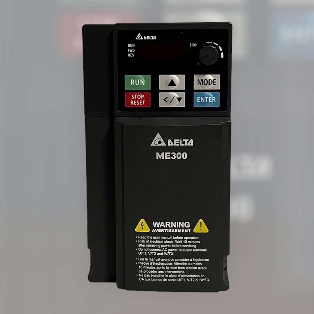 Delta Inverter ME300 VFD11AME21ANNAA 3HP 2.2kW Input 220V 1-Phase Output 220V 3-Phase