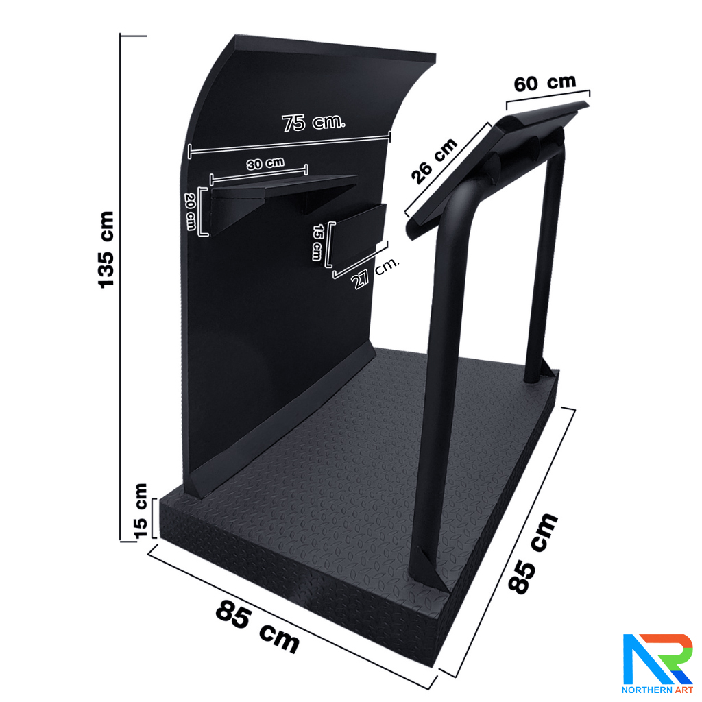 โพเดียมรปภ. เหล็กรุ่น GR-02 ขนาด (W) 85 x (L) 85 (H) 135 ซม. แข็งแรง ทนทาน ( สั่งผลิตสีที่ต้องการได้ )