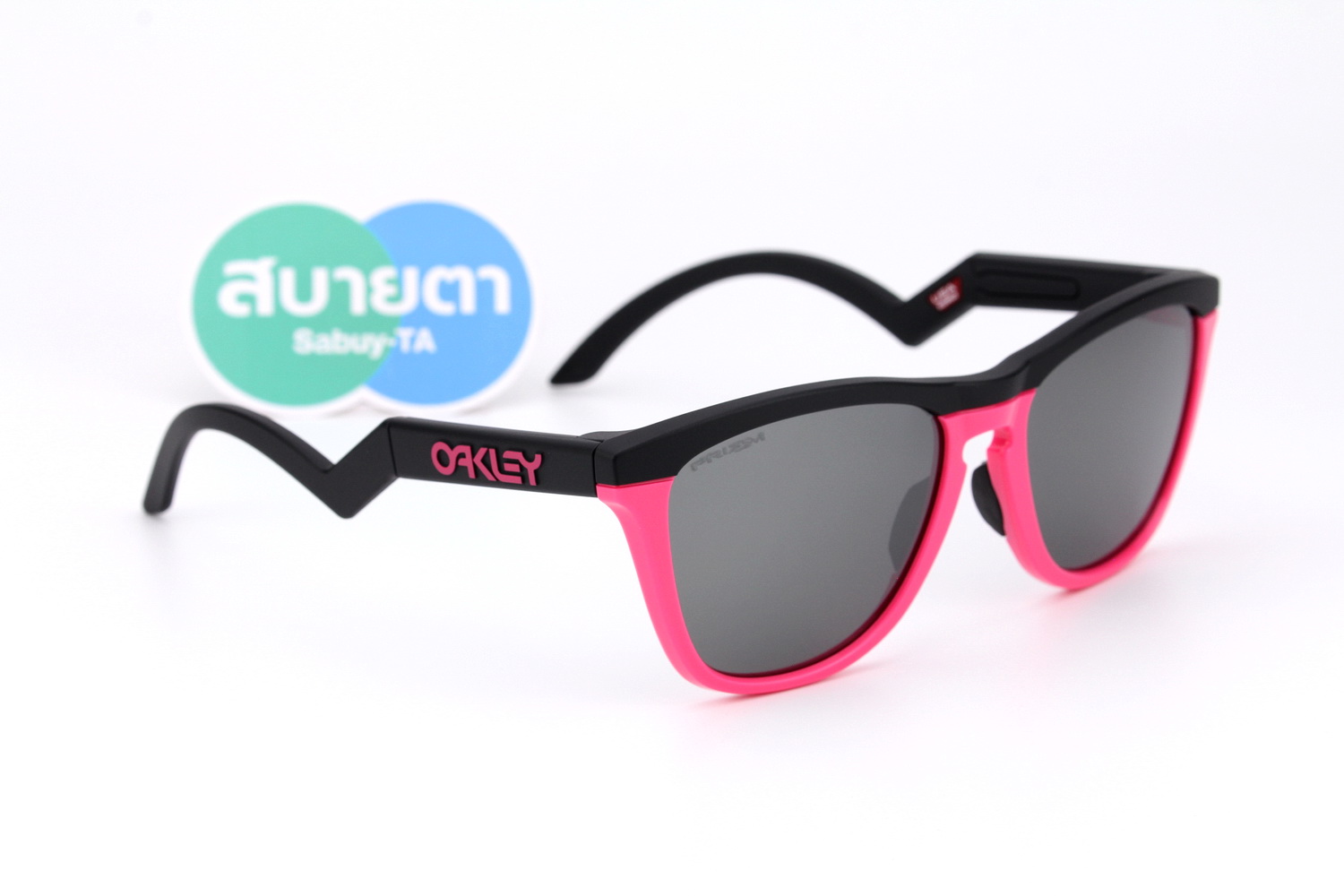 Oakley Frogskins Hybrid Prizm Black/Matte Black-Neon Pink SKU#OO9289-04