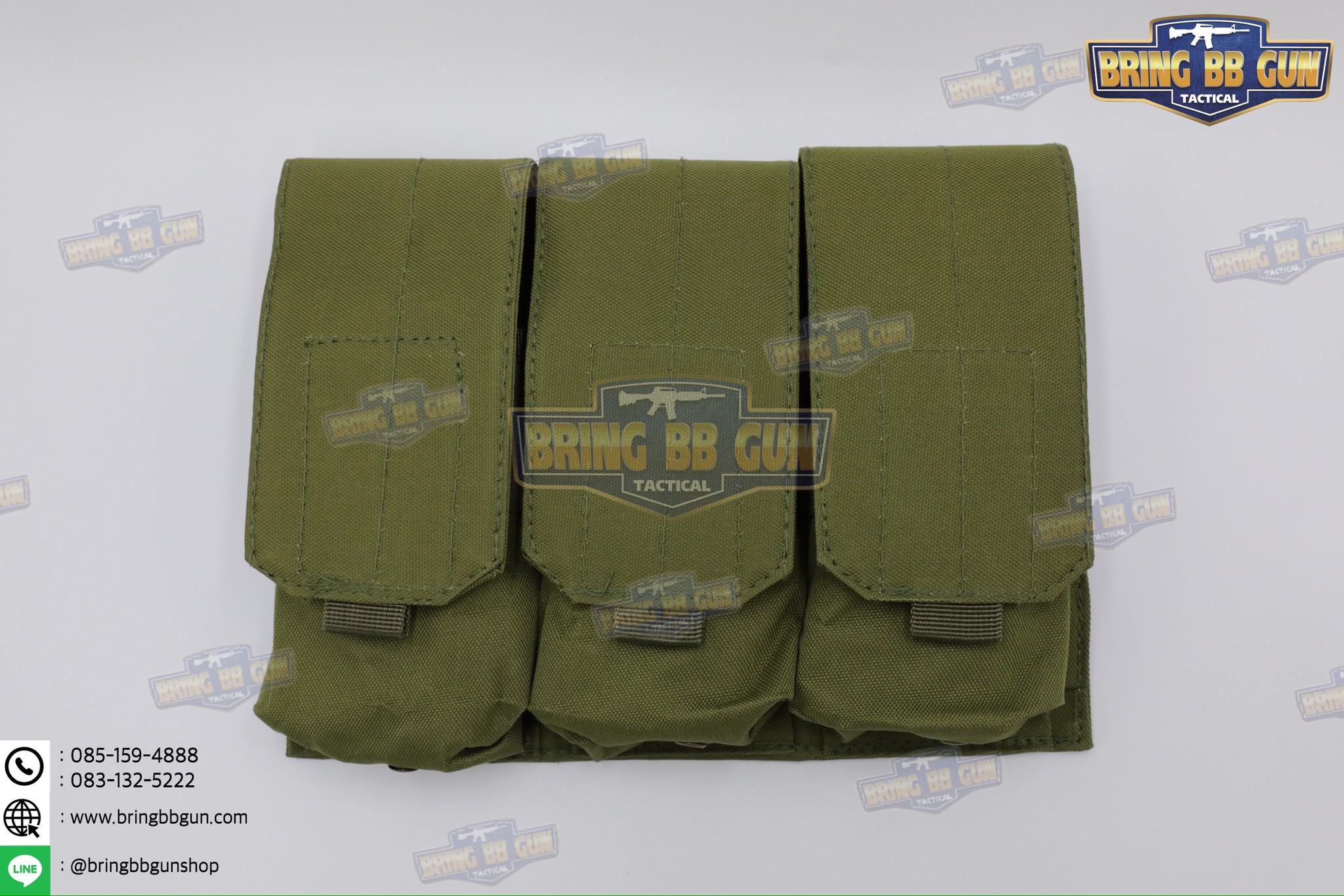 เพ้าแม็กกาซีนปืนยาวมีฝาปิด (แบบผ้า) รุ่น 3ช่อง