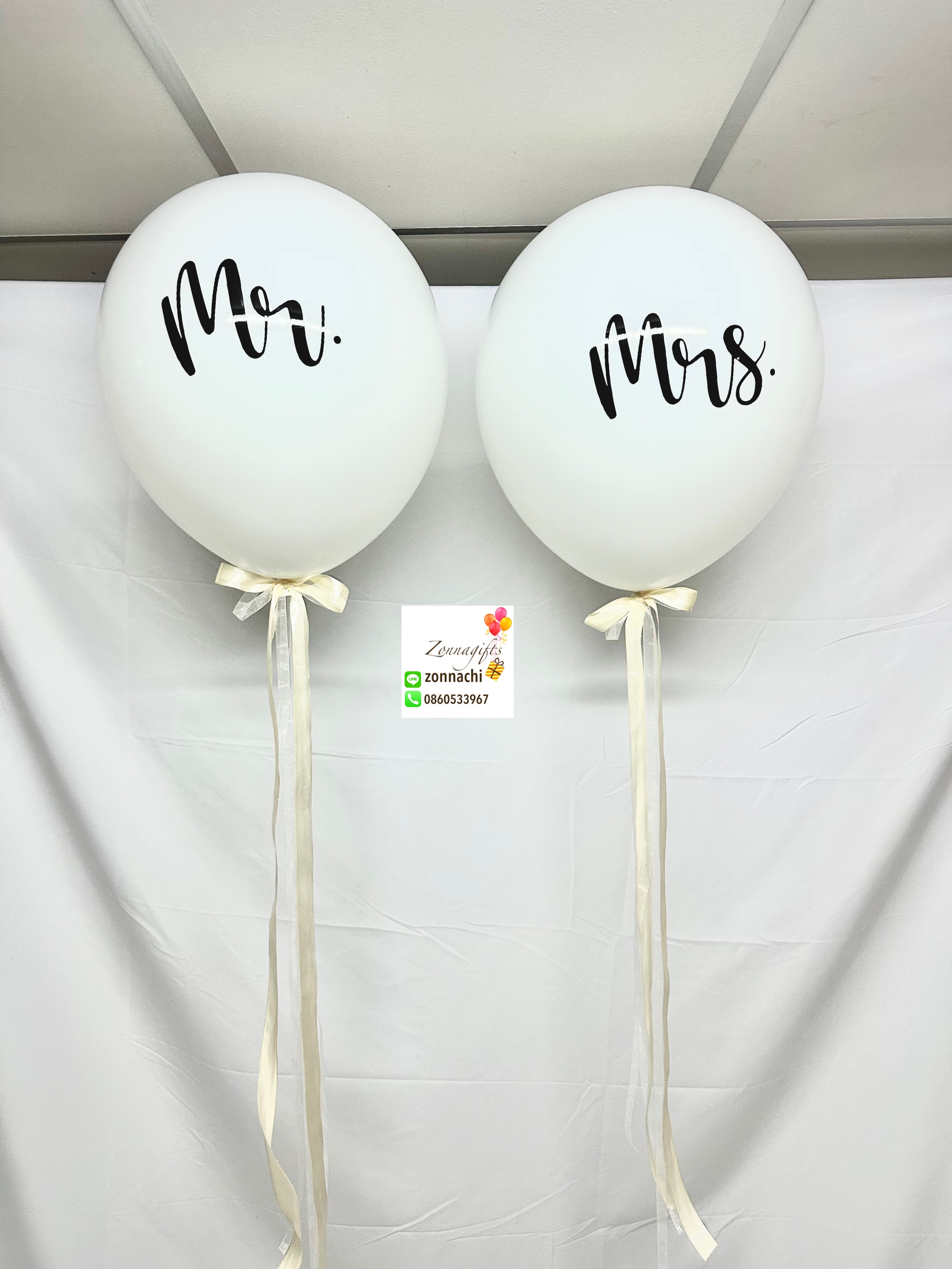 ลูกโป่ง 18” Mr Mrs