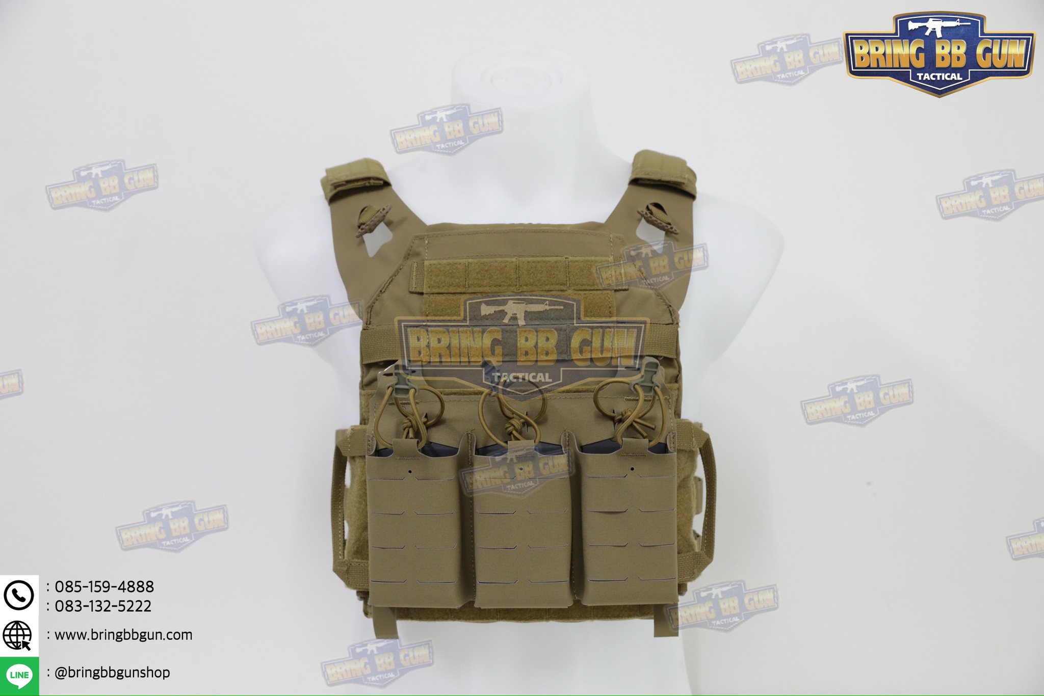 เสื้อเวส JPC 2.4 (เสื้อเวส JPC 2.0 + เพ้าแม็กกาซีน KTAR (5.56 แบบ3ช่อง)) (JPC 2.4 Plate Carrier) (JPC 2.0 + KTAR Front Flap)