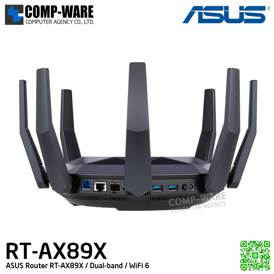 ASUS Router RT-AX89X / Dual-band / WiFi 6 - 3Y Warranty