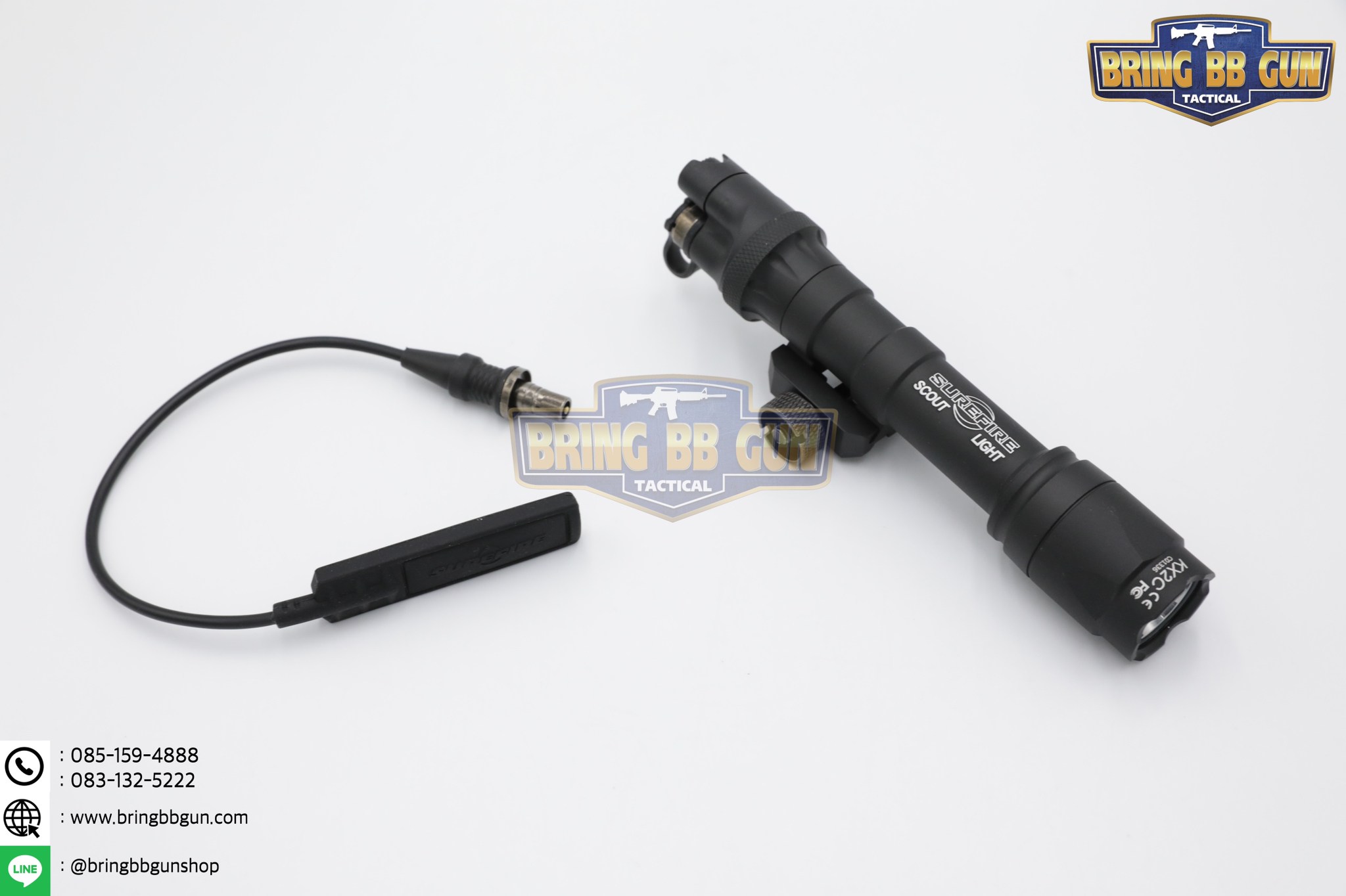 ไฟฉายติดปืน Surefire M600 + สวิตช์ไฟฉาย DS00 (ไฟฉายM600 + สวิตช์ไฟฉายแบบแต่ง) (Surefire + DS00 Weaponlight Tail Switch)