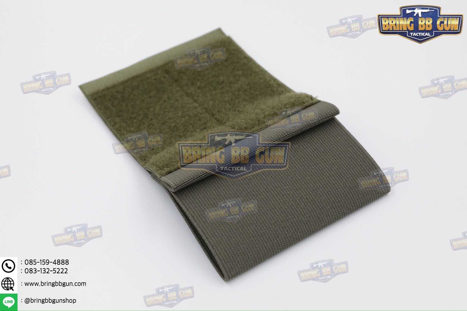 สายรัดเก็บทูนิเก้ แบบติดเข็มขัดยุทธวิธี/เสื้อเวส Version 2 ยางยืด(สำหรับเก็บทูนิเก้) แบบติดเข็มขัดยุทธวิธี/เสื้อเวส สายรัดจัดเก็บอุปกรณ์ทูนิเก้ แบบตีนตุ๊กแก (Belt Mounted Elastic Tourniquet Version 2) (Elastic TQ Holder) (Tourniquet Holder)