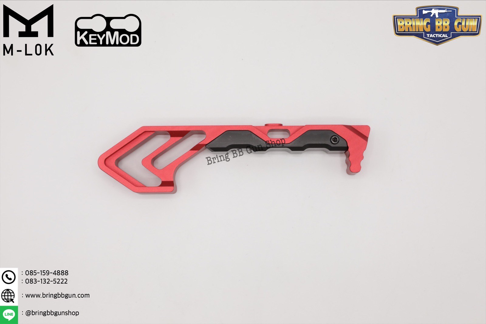 กริ๊ปมือหน้า Tyrant งาน CNC (ใช้ได้กับชุดหน้าระบบราง M-Lok และ Keymod)