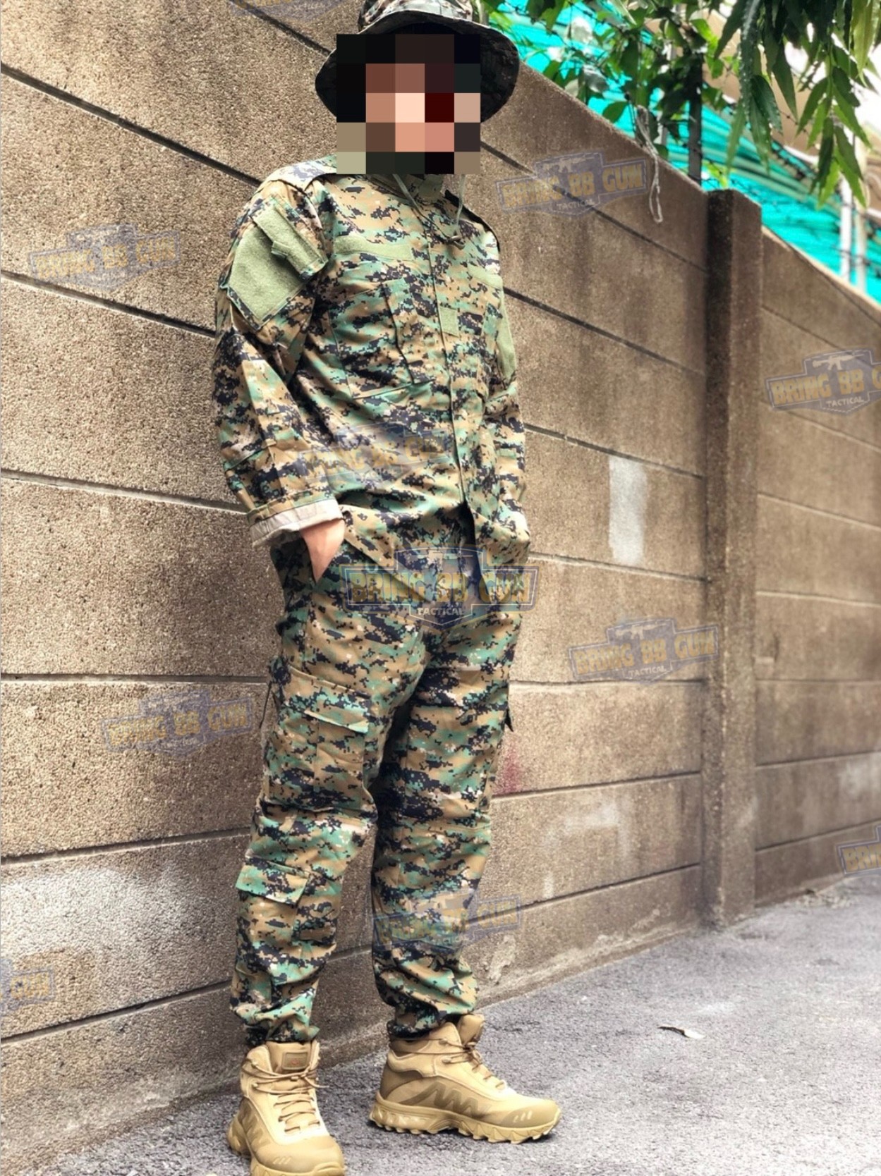ชุดฝึกพราง (เสื้อ+กางเกง) (ชุด BDU) (Battle Dress Uniform) (ชุดเครื่องแบบลายพราง)