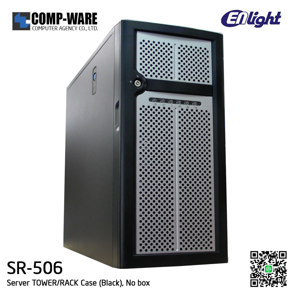 Enlight SR-506 5U Pedestal Server Chassis Black ATX CEB EEB W/ One Fix Internal HDD Bracket No PSU