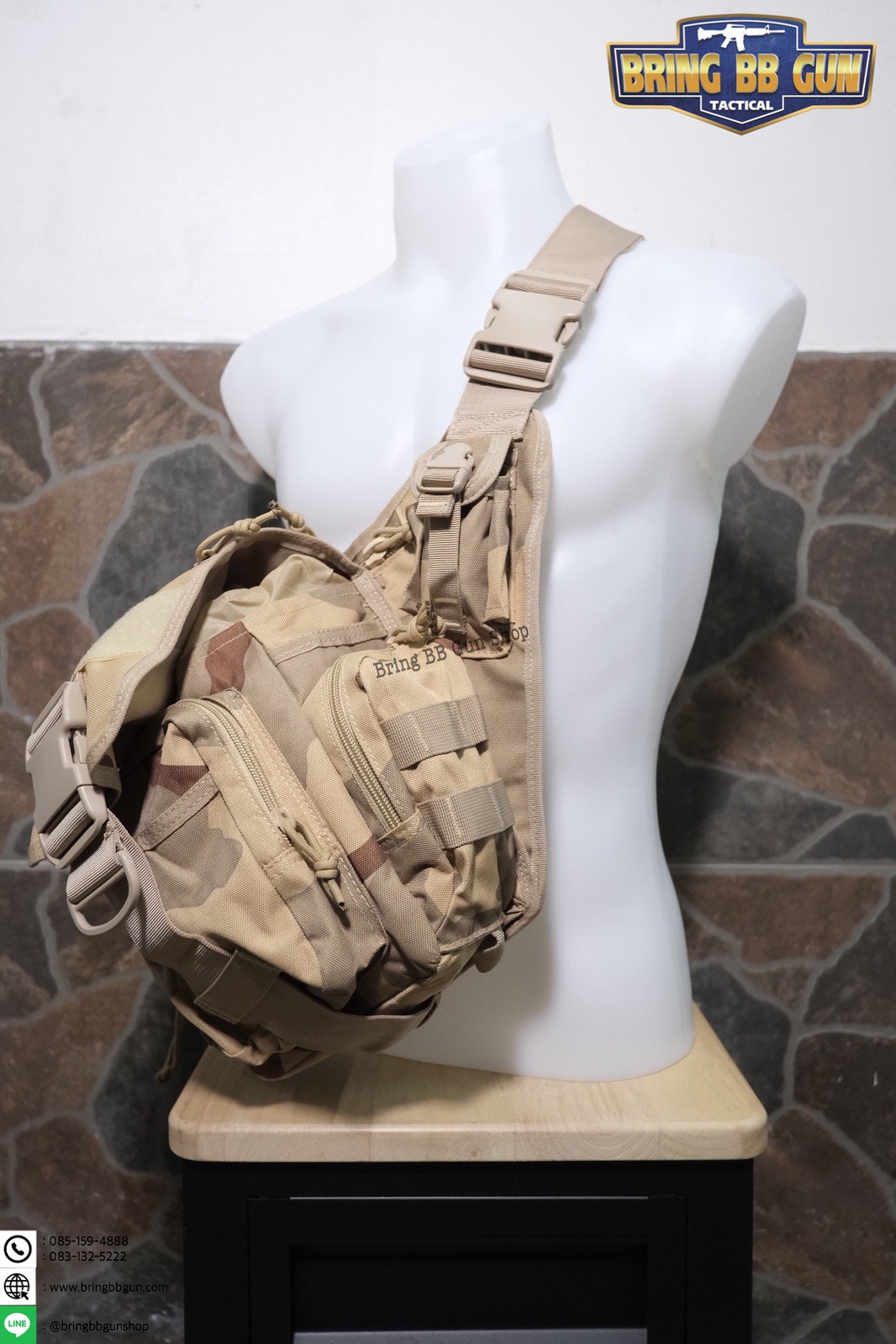 กระเป๋าสะพายข้าง-คาดอก รุ่น ทรงสามเหลี่ยม (เป้สะพายหลัง)