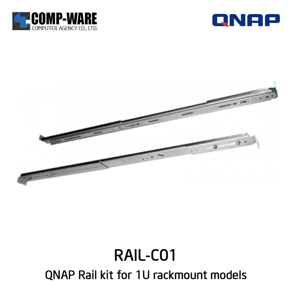 RAIL KIT (RAIL-C01) for 1U QNAP Rackmount models