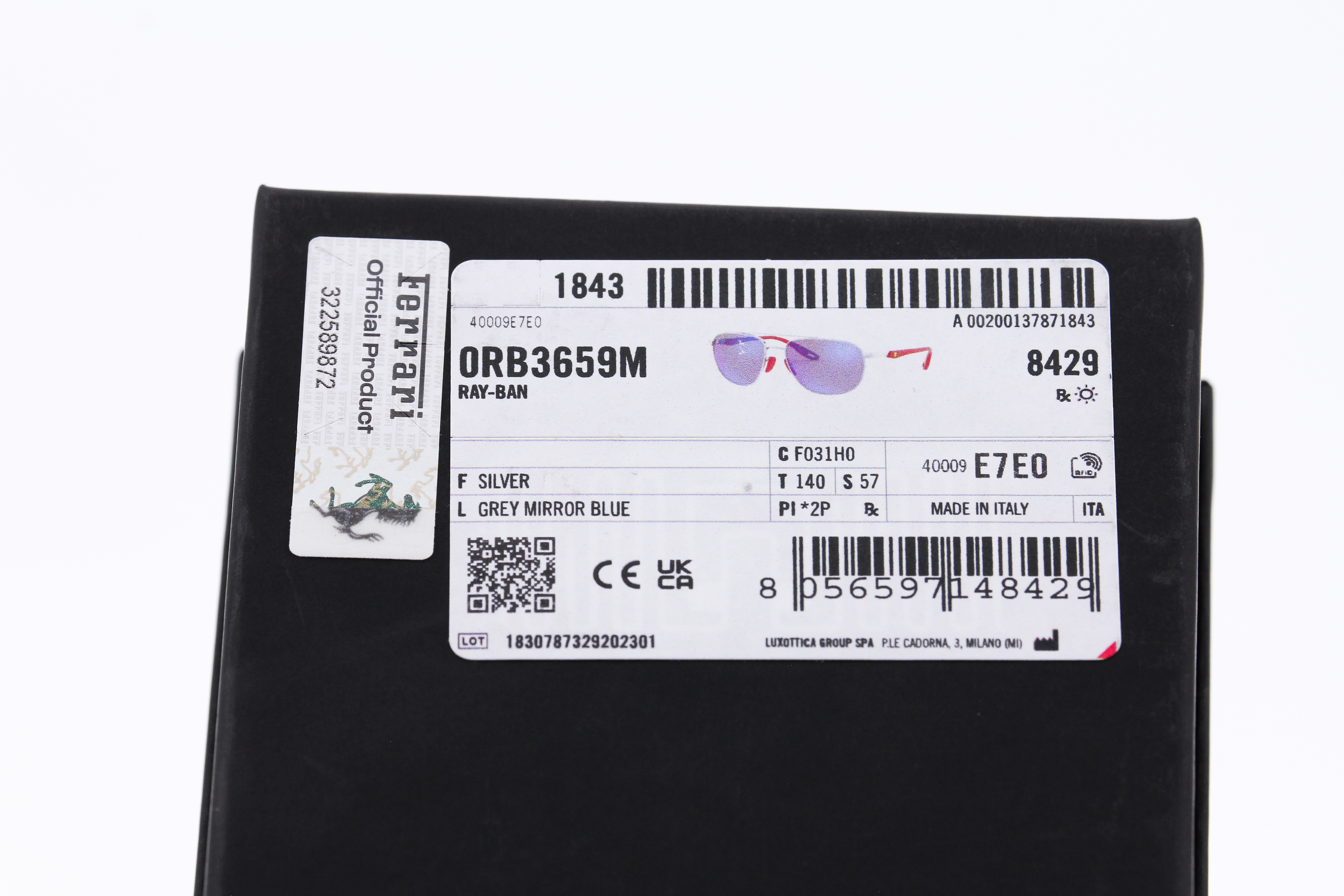 RayBan Ferrari Collection RB3659M F031H0 Polarized Lens