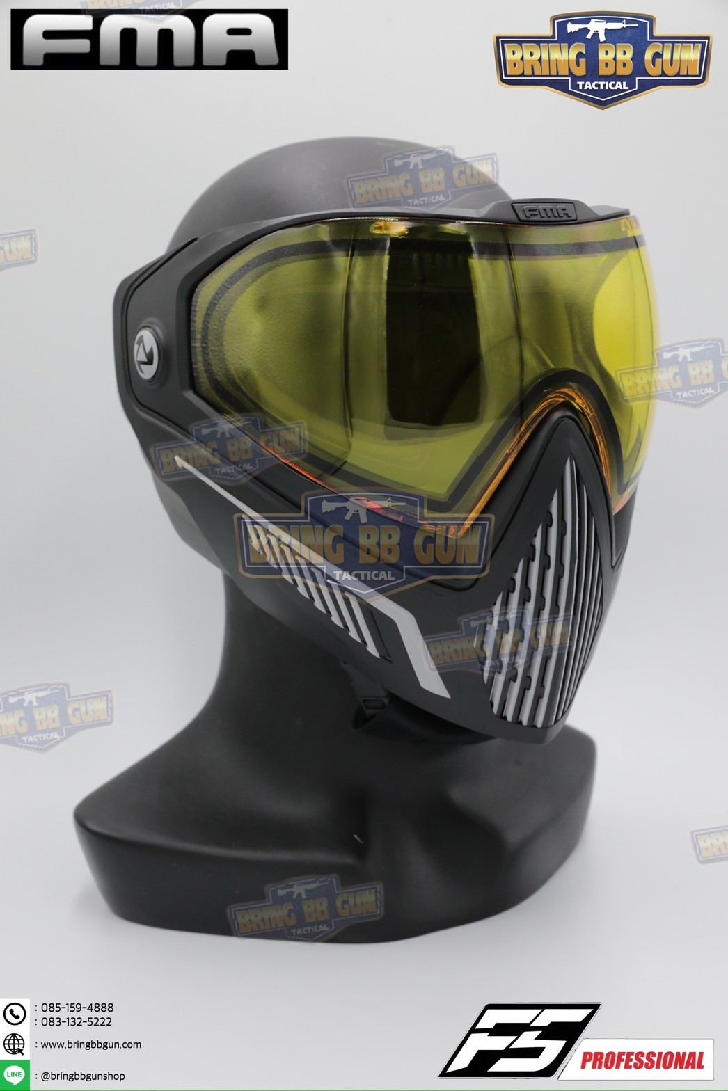 หน้ากาก F5 ยี่ห้อ FMA (FMA F5 STORM GOGGLE MASK) (F5 Professional) (Storm Goggle Mask)