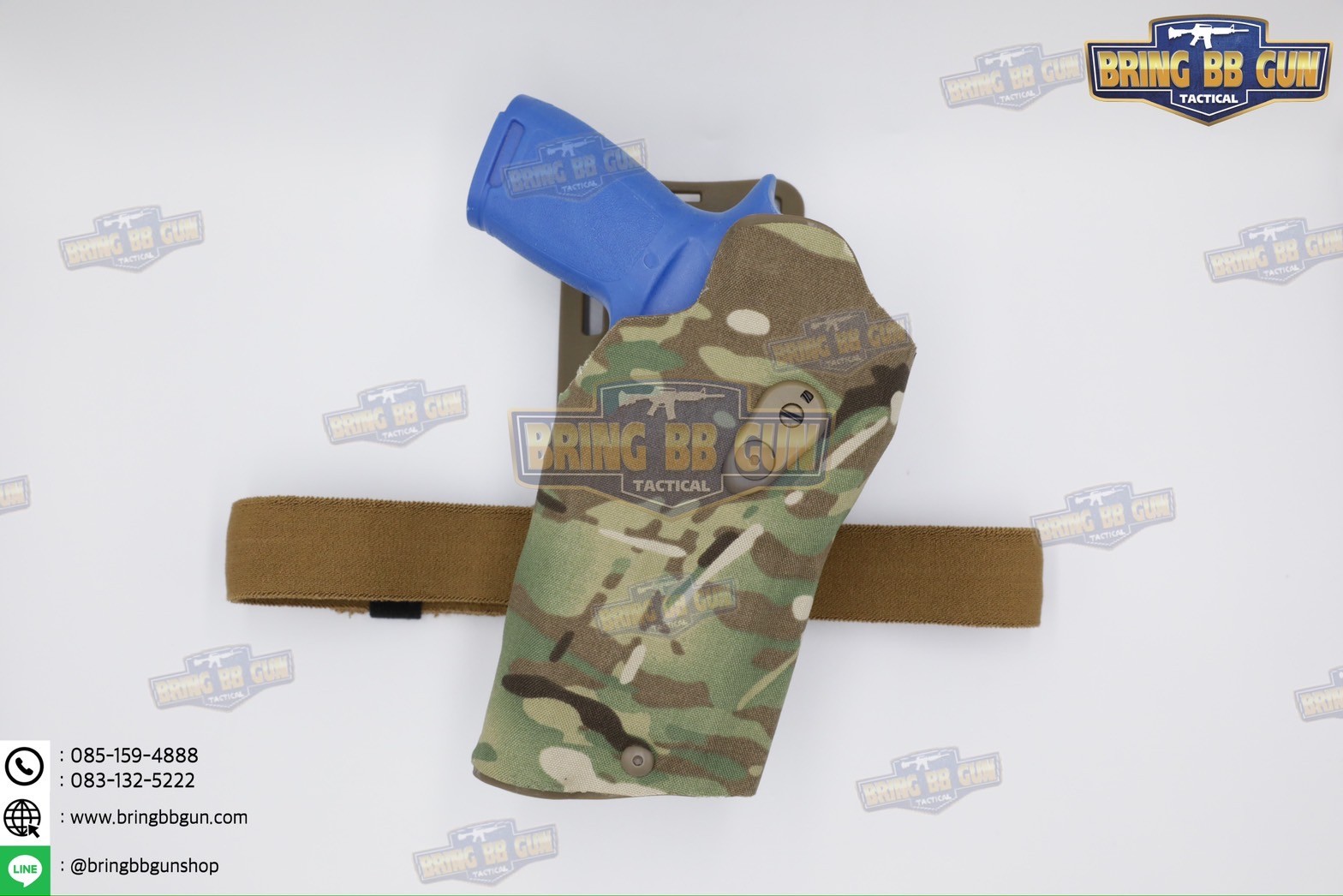 ซองปืนพกนอกปลดนิ้วโป้ง Sig Sauer P320 + ช่องไฟฉาย (ซองปืน 6354DO) (6354 DO) (P320 + X300)