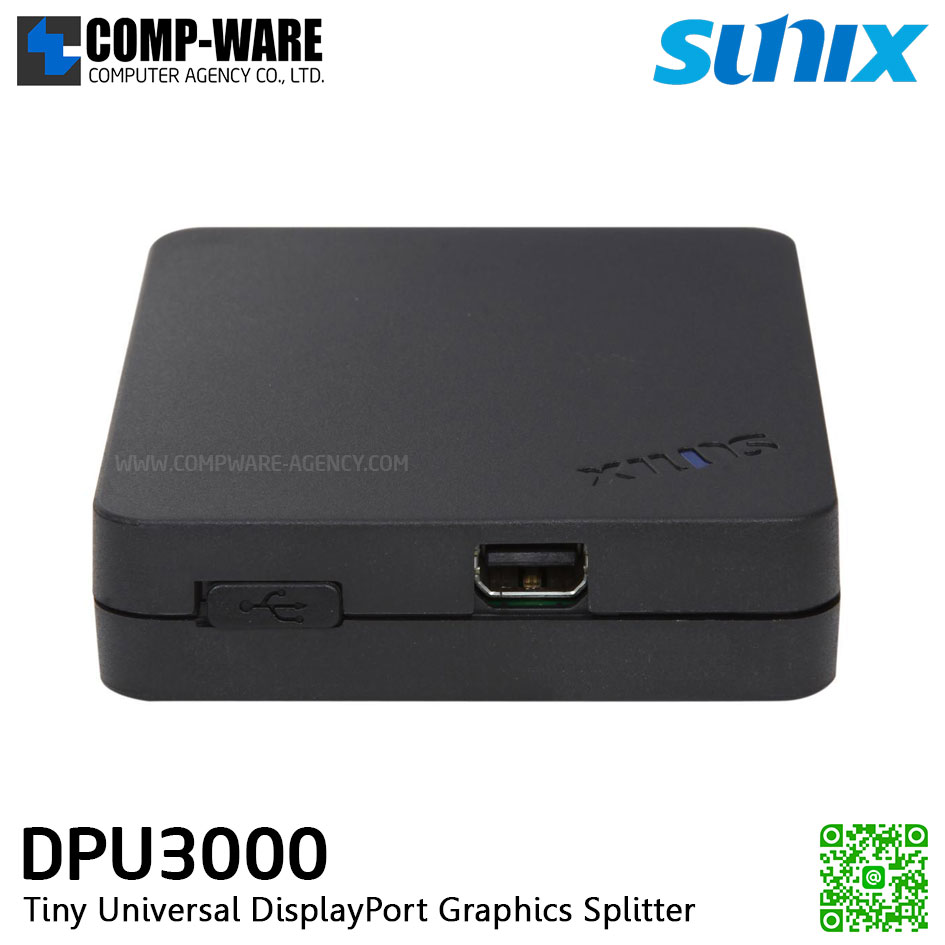SUNIX DPU3000 Tiny Universal DisplayPort Graphics Splitter DPU3000-4D