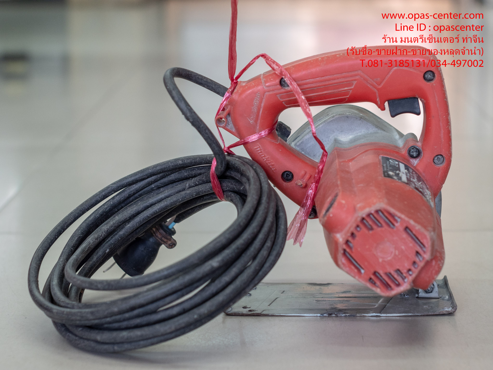 เครื่องตัดหินอ่อน ตัดน้ำ maktec MT412 (เครื่องกระเบื้อง 5") ของแท้ มือสอง สภาพดี สายไฟยาว 6 เมตร