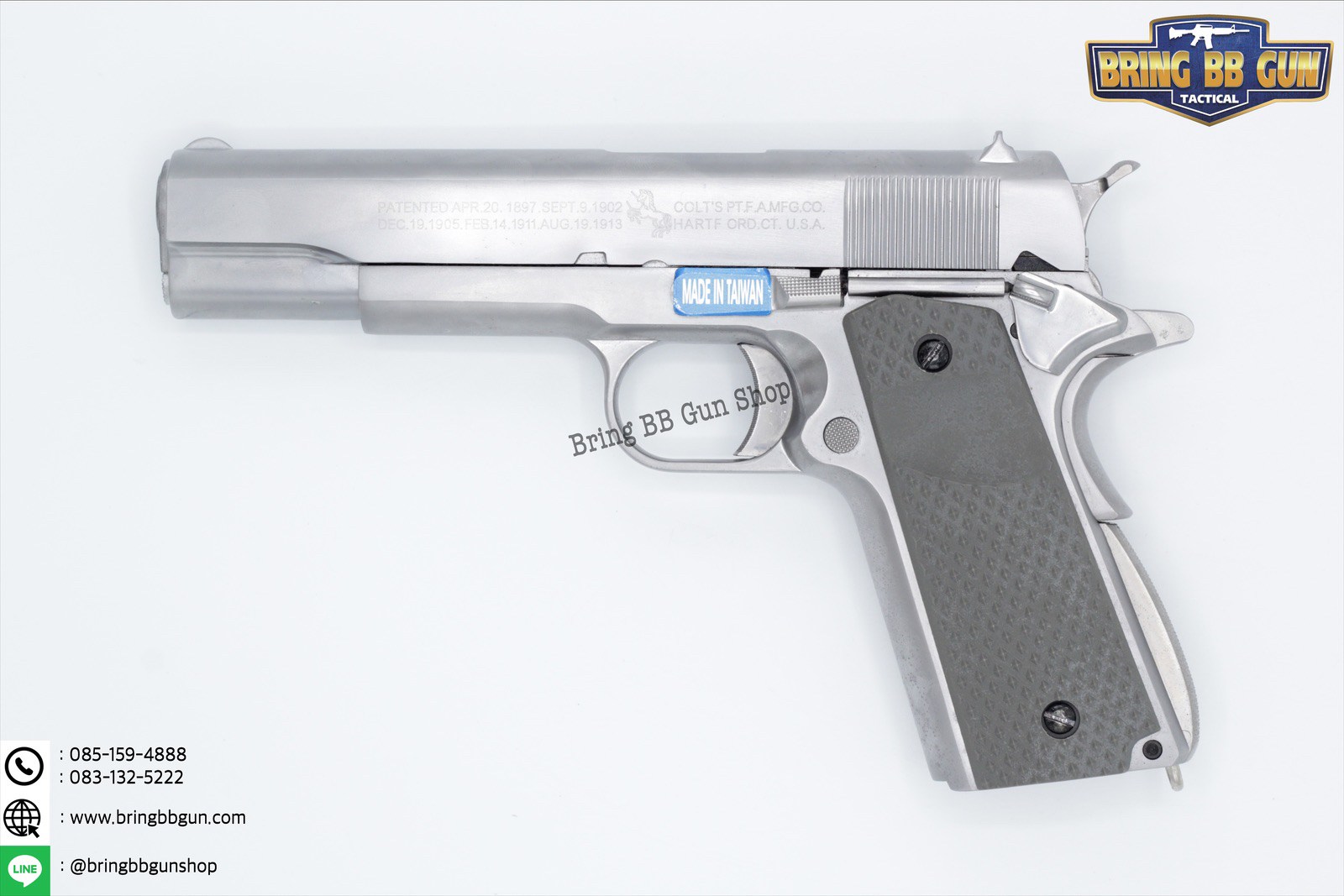 ประกับปืน M1911 รุ่น F01 (ลายข้าวหลามตัดเล็ก)