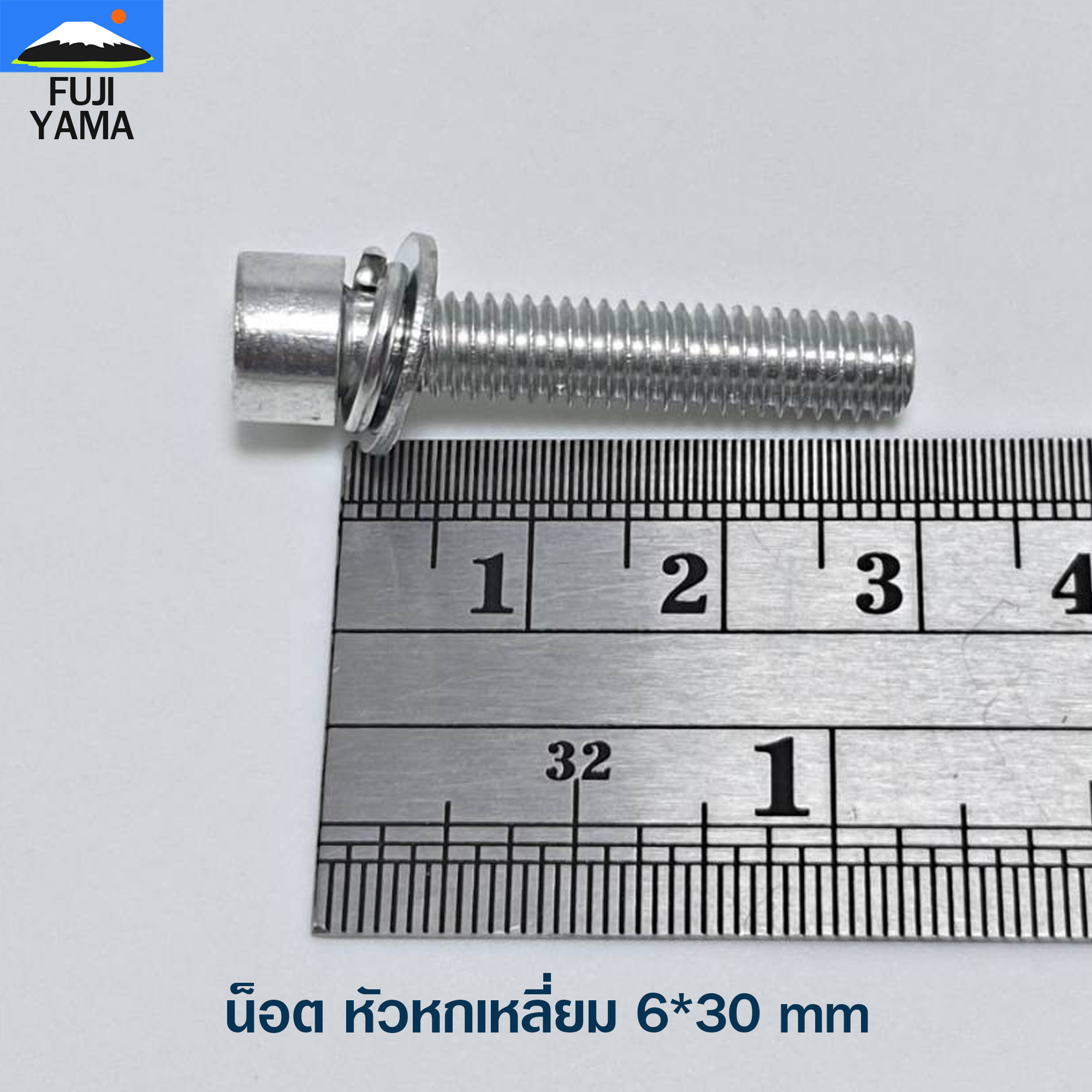 น็อต หัวหกเหลี่ยม 6*30 mm