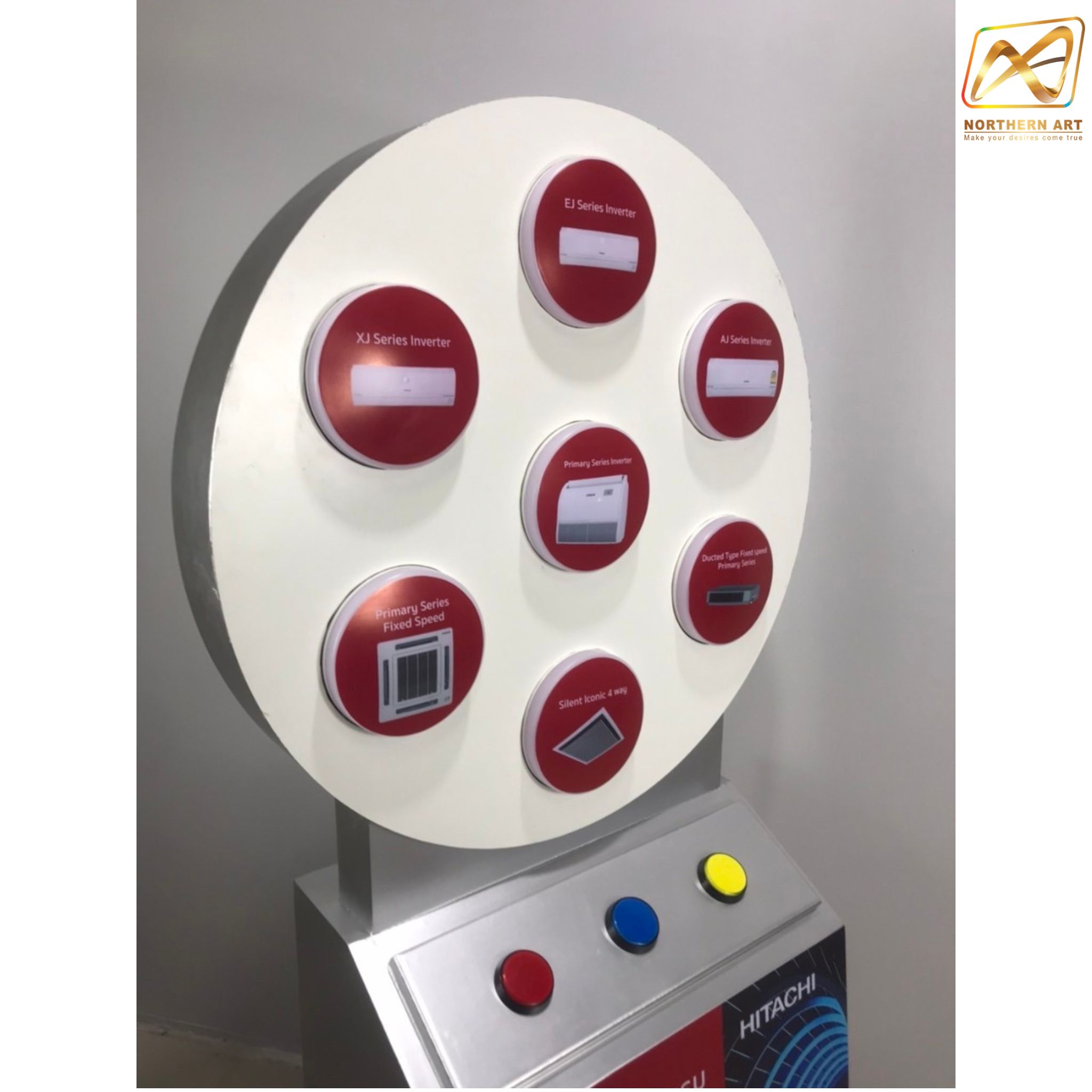 เกมส์วงล้อไฟฟ้า ขนาดวงล้อ 76 ซม. สูง 163 ซม. พร้อมไฟกลมLED 6 ดวง พร้อมแป้นกดปุ่มลุ้นรางวัล