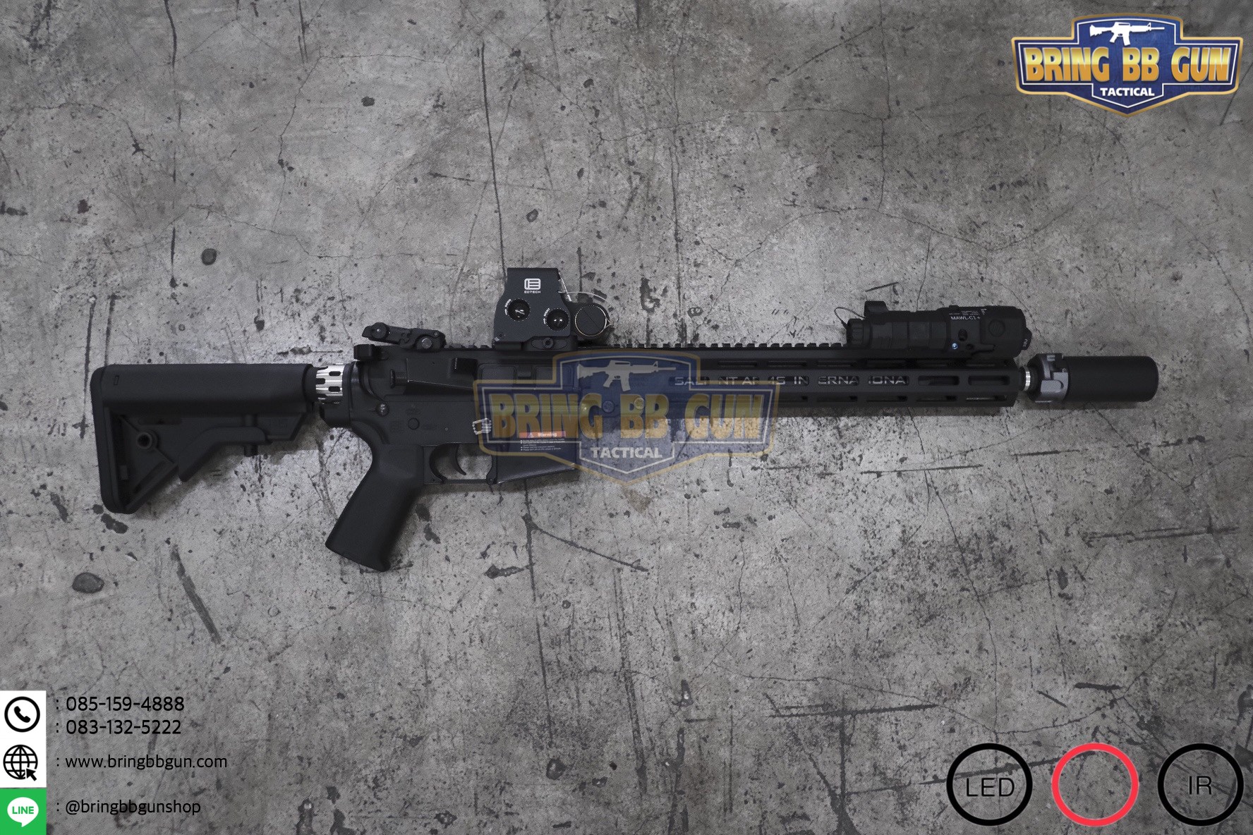 กล่องไฟฉาย+เลเซอร์ชี้เป้า+ไฟฉายIR+เลเซอร์ชี้เป้าIR (อุปกรณ์เล็งช่วยส่องสว่าง) B.E. Meyer รุ่น MAWL-C1+