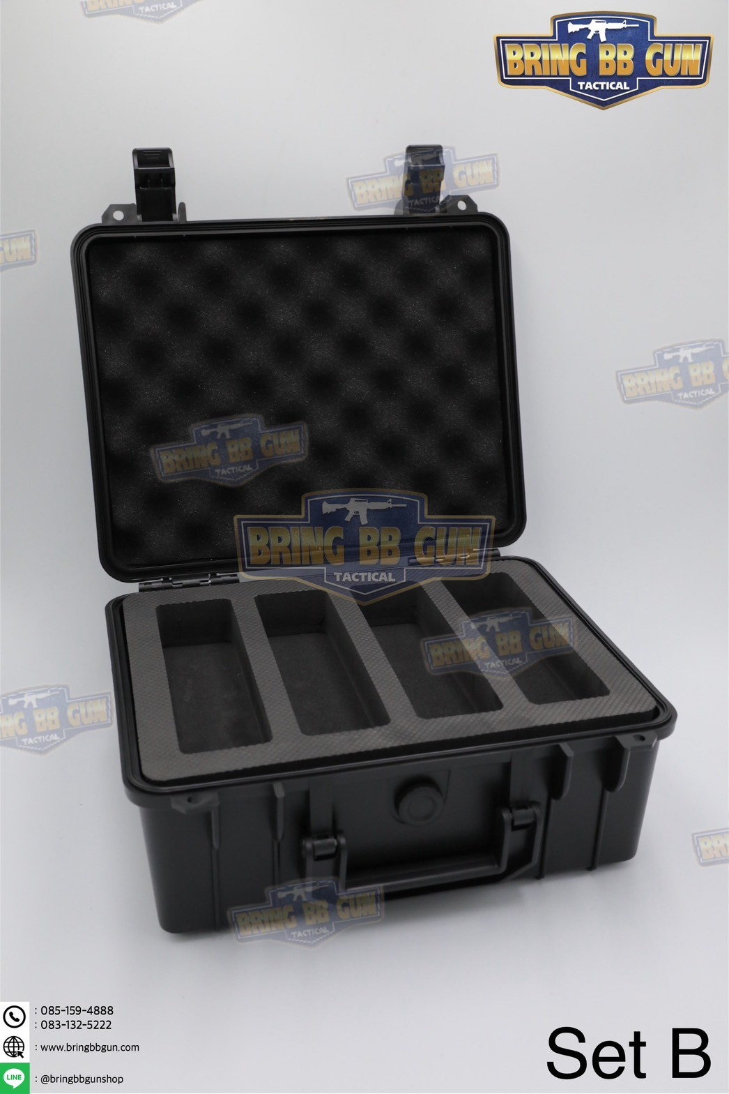 เคสกันกระแทก B9 (กล่องปืนสั้น B9) (กล่องมีดพับ B9) (Storage Box Built-in Sponge)