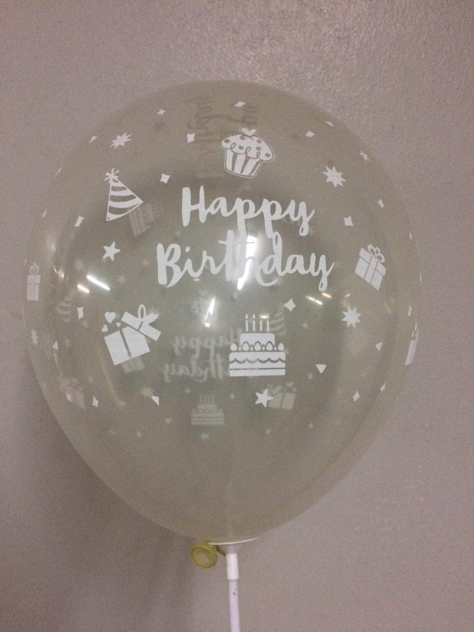 ลูกโป่งHBD cupcake 12นิ้ว: 50ใบต่อแพ็ค