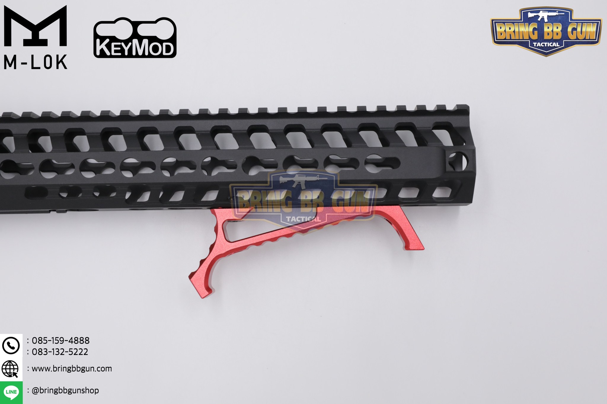 กริ๊ปมือหน้า VP23 (VP23 Tactical Angled Grip) (VP23 Tenaci Grip) (ใช้ได้กับชุดหน้าระบบราง M-Lok และ Keymod)