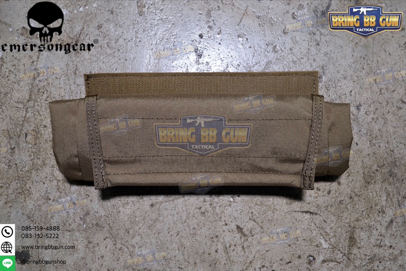 ถุงทิ้งแม็กกาซีนแบบพับได้ ยี่ห้อ Emerson (ถุงเก็บอุปกรณ์ แบบตีนตุ๊กแก) (Vest/Tactical Belt Paste Pouch)