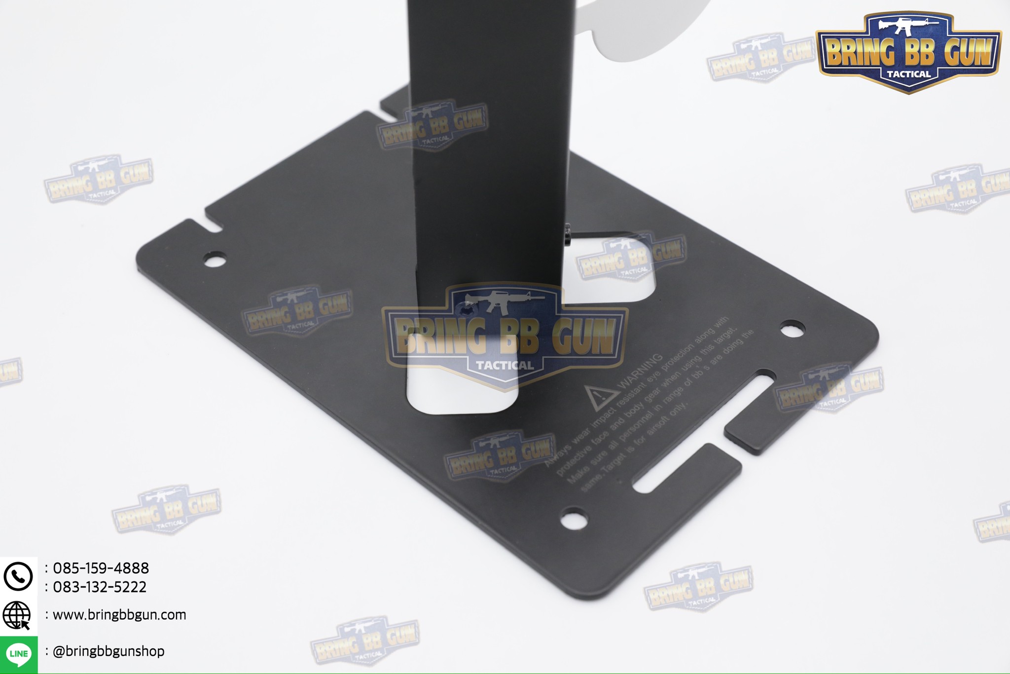 เป้าเพลทเหล็กสำหรับฝึกซ้อมยิงปืนบีบีกัน รุ่น แนวตั้งสวิงซ้าย-ขวา (Dueling Tree Stand Range Reactive Target) (Swing Shooting Target Stand)