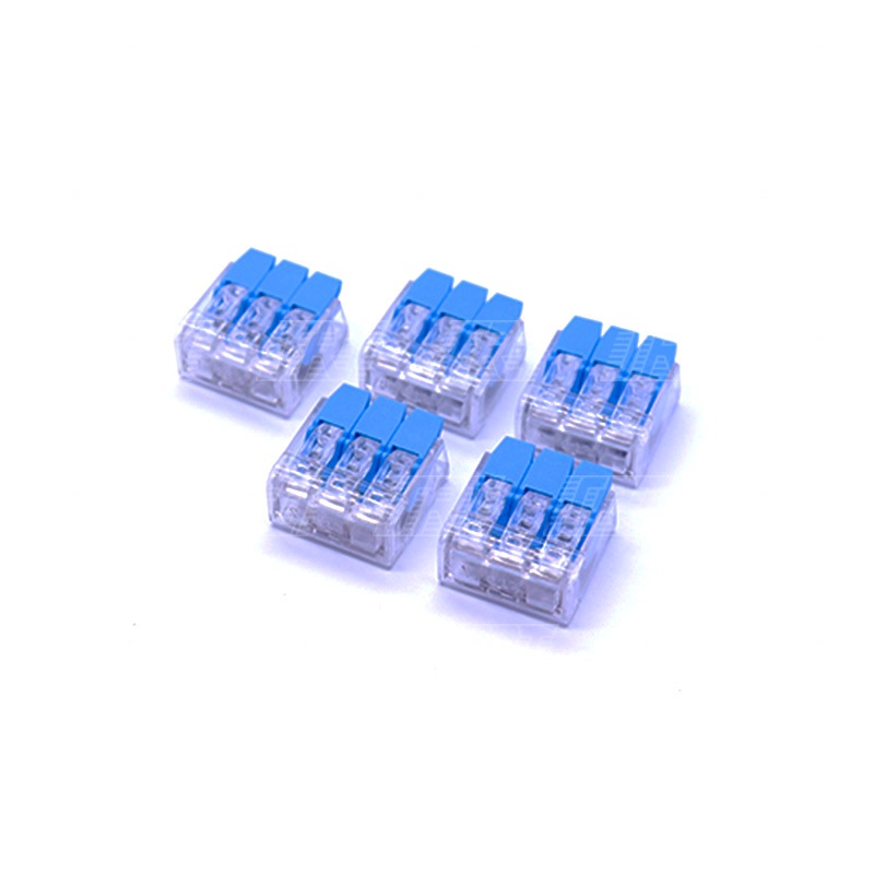 ขั้วต่อสายไฟ 3P | ขนาด 0.14-4 mm. | 450V | PCT-413 | มี 4 สี | สีน้ำเงิน สีส้ม สีแดง สีขาว | 5ชิ้นต่อแพ็ค