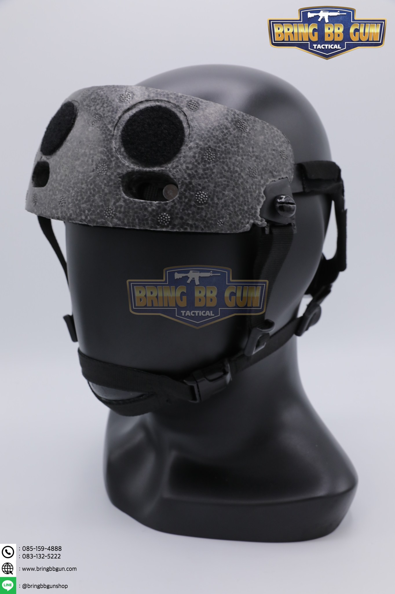 ชุดสายรัดคางปรับท้ายทอยได้ (Cingulate System For Head Locking) ชุดสายรัดคาง แบบปรับขนาดได้ (Helmet Adjustable Strap)