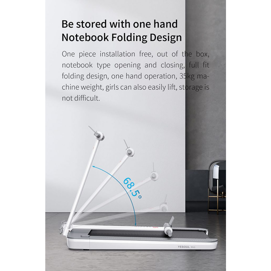 12,590 *ทักแชทผ่อน0%ค่าส่ง 0บ.(Global Version) Yesoul PH5 Foldable Smart treamill ลู่วิ่งออกกำลังกาย สามารถพับเก็บได้ ลู่วิ่งไฟฟ้า