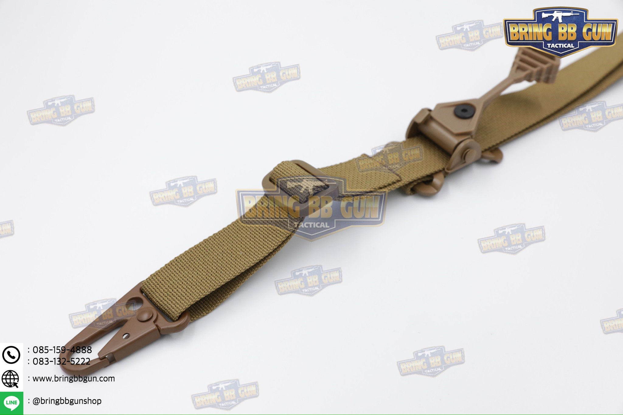 สายสะพายปืน ทรง Ferro (สายสะพายปืนยุทธวิธี 2 จุด) (Padded Sling) (The Slingster) (Adjustable dual point tactical function rope)