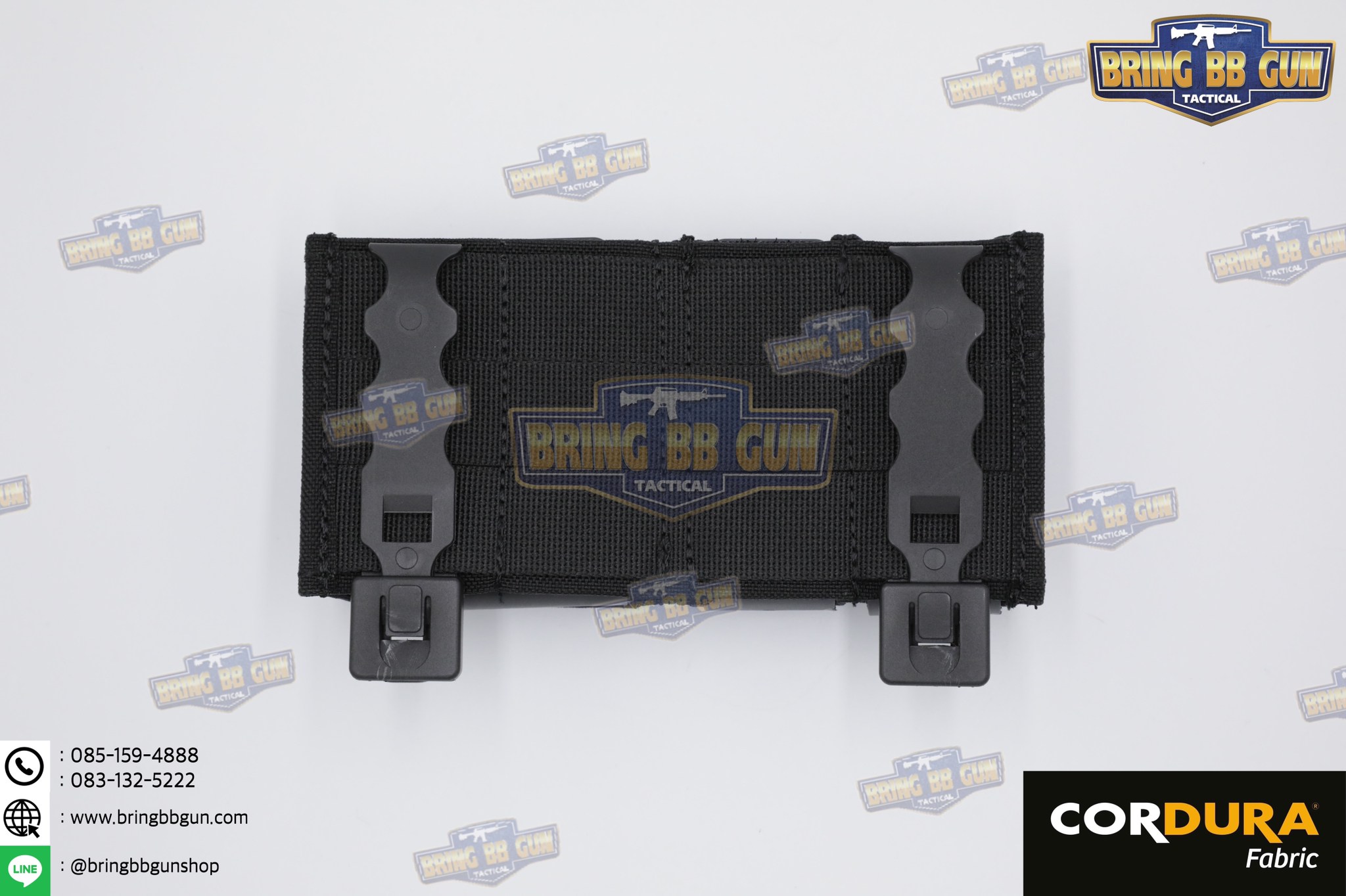 เพ้าแม็กกาซีน 2+1 (ปืนสั่น2ช่อง+ปืนยาว1ช่อง) (ซองแม็กกาซีน 2+1) (FAST 9MM &5.56 Double Mag Pouch)