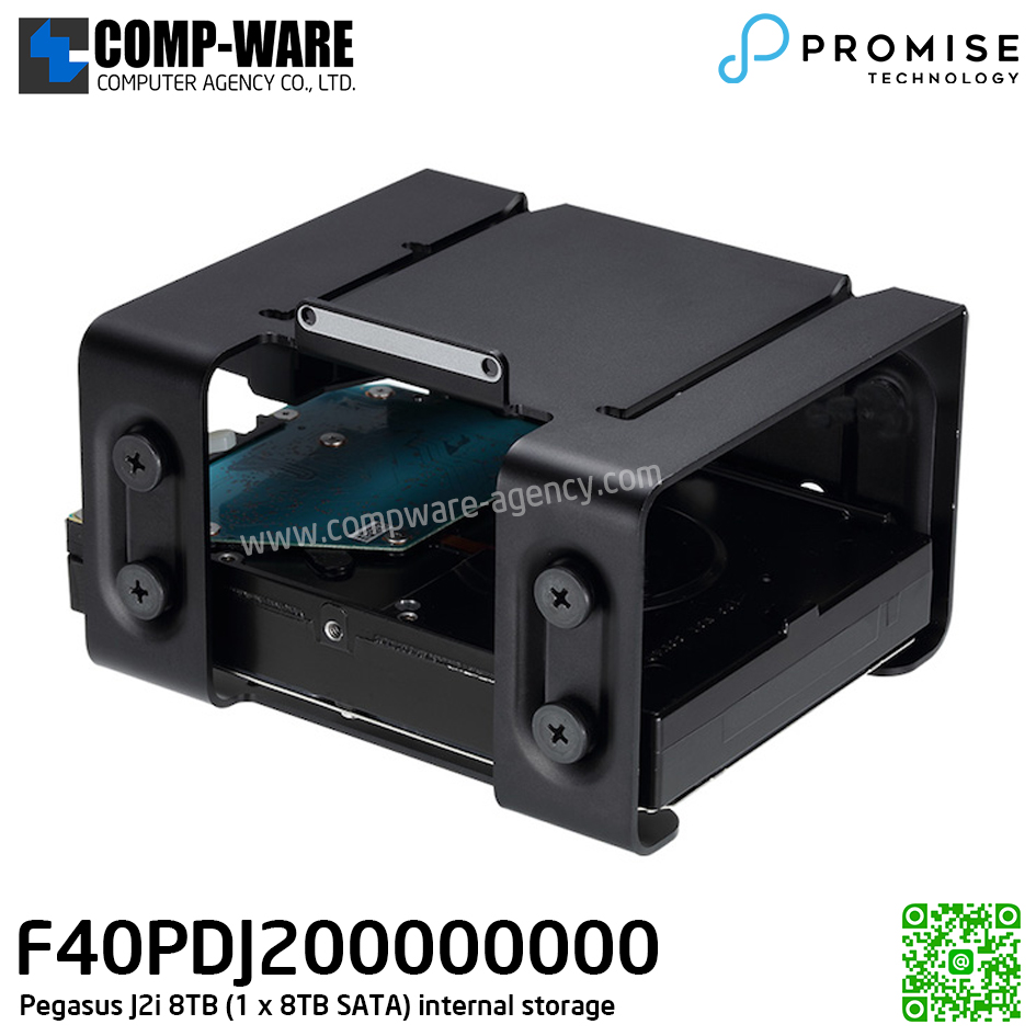 Promise Pegasus J2i 8TB (1 x 8TB SATA) internal storage [P/N: F40PDJ200000000] รับประกัน 3ปี