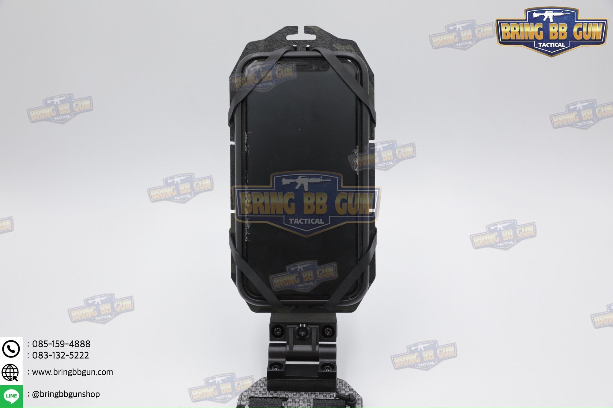 Tactical Rotating Phone Holder เคสโทรศัพท์ติดเสื้อเวส แบบปรับองศาได้ (Folded Navigation Board) (Tactical MOLLE Phone Holder) (Navboard Fliplite Chest Smartphone Mount)