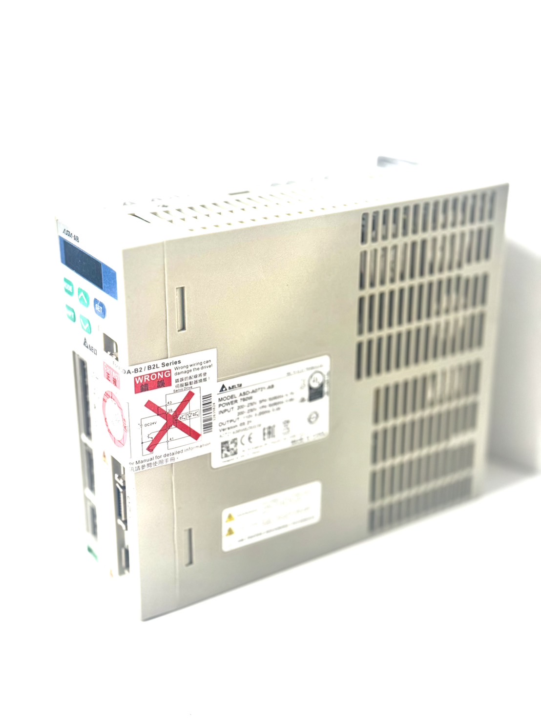 Delta AC Servo Drive ASD-A0721-AB 750W 220V 1-Phase , encoder resolution 2500ppr