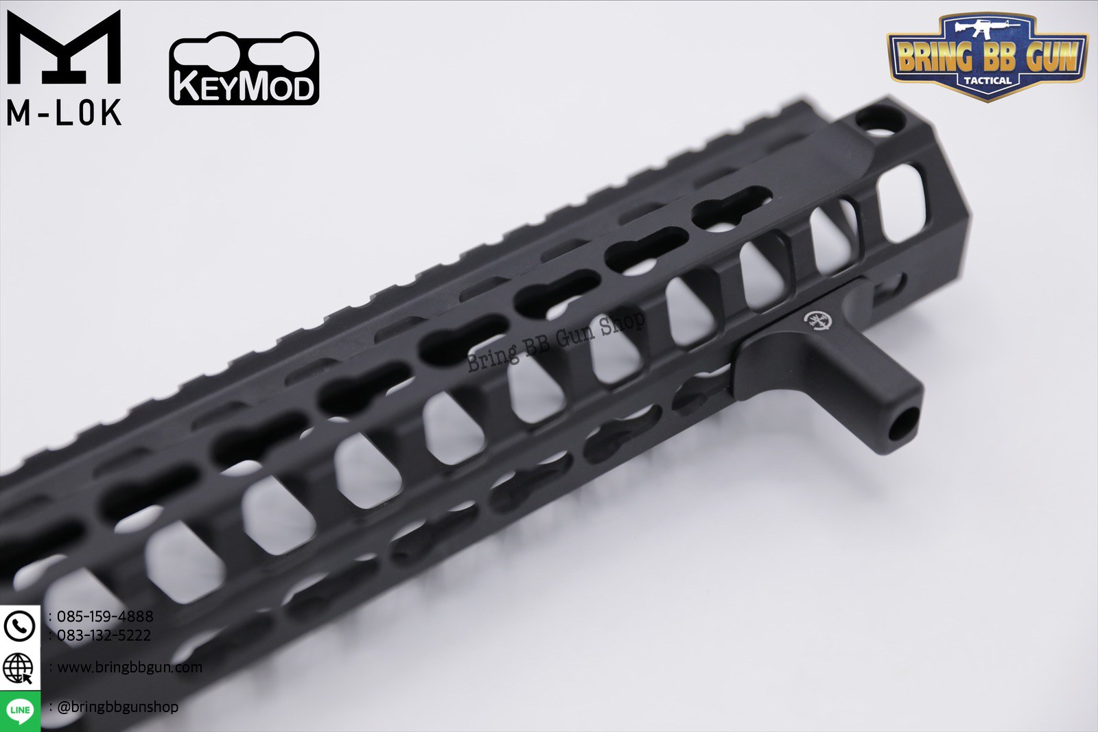 กริ๊ปมือหน้า (Angled Foregrip) ยี่ห้อ Impact Weapons Components M-Lok/Keymod Barrier Hand Stop (ใช้ได้กับชุดหน้าระบบราง M-Lock และ Keymod)