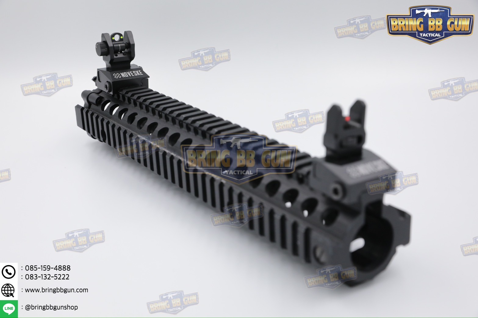 ศูนย์หน้า-หลังพับได้แบบโลหะ รุ่น ศูนย์เล็งเรืองแสง ทรง Noveske