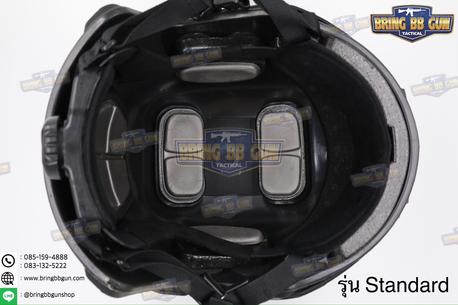 หมวกสายตรวจทรง Fast (หมวกฟาส) หมวกฟาส สีทอง-ดำ (Fast Helmet)