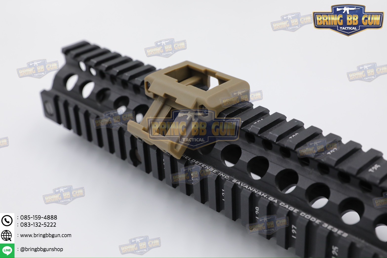 เคสสวิตซ์หางหนูแบบคู่ จับราง Picatinny (เอียง45องศา) (เคสสวิตซ์หางหนู2ทาง) (Dual Picatinny Offset for Modbutton Lite)