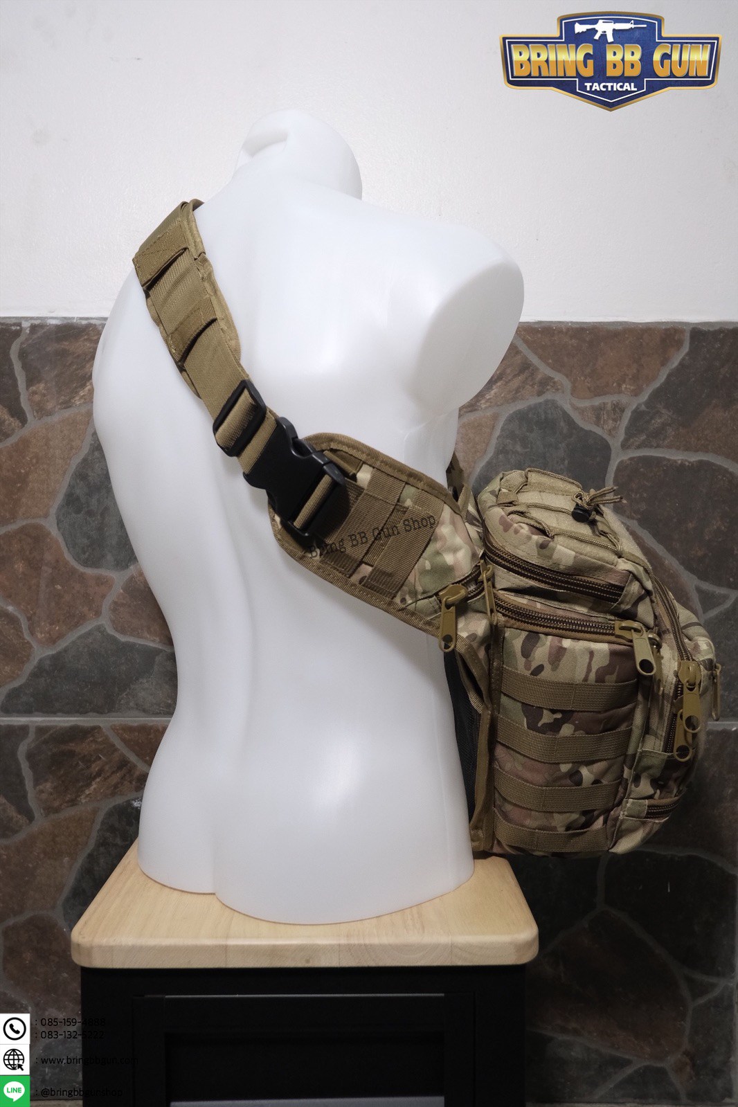 กระเป๋าสะพายข้าง-คาดอก รุ่น 6008 (สะพายกล้อง 6008)