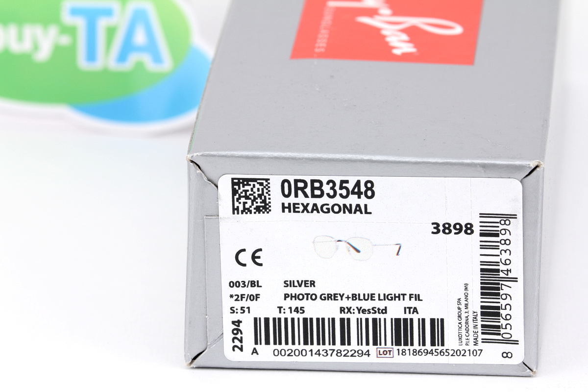 RayBan Hexagonal RB3548 003/BL