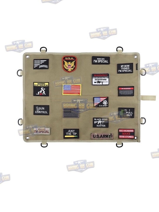 แผงตีนตุ๊กแกสำหรับเก็บ Patch (สามารถพับเก็บได้) แผง Velcro สำหรับเก็บ ป้าย,Patch