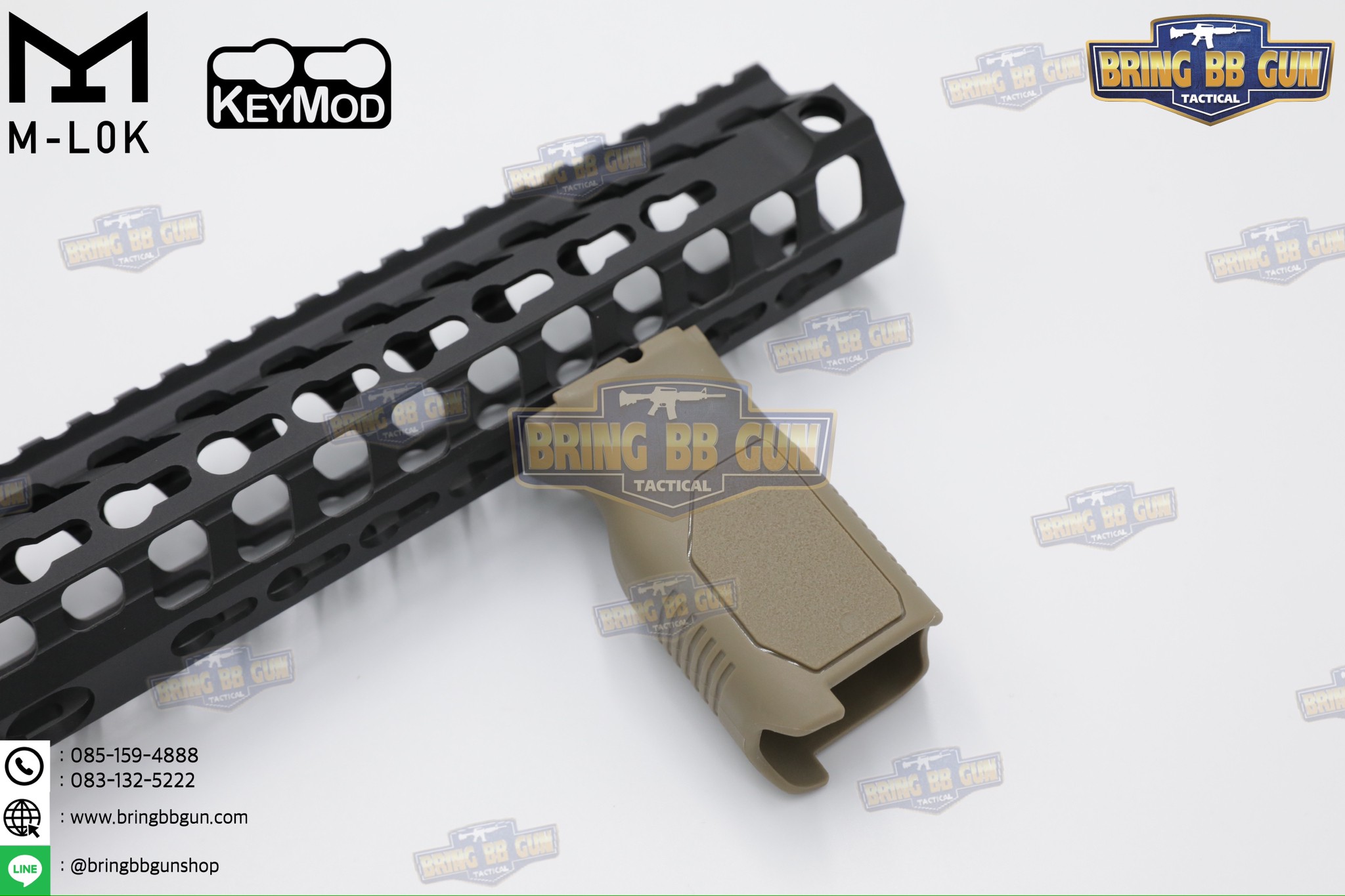 กริ๊ปมือหน้า STRIKE AVG (รุ่นยาว) (ใช้ได้กับชุดหน้าระบบราง M-Lok และ ระบบราง Keymod เท่านั้น)