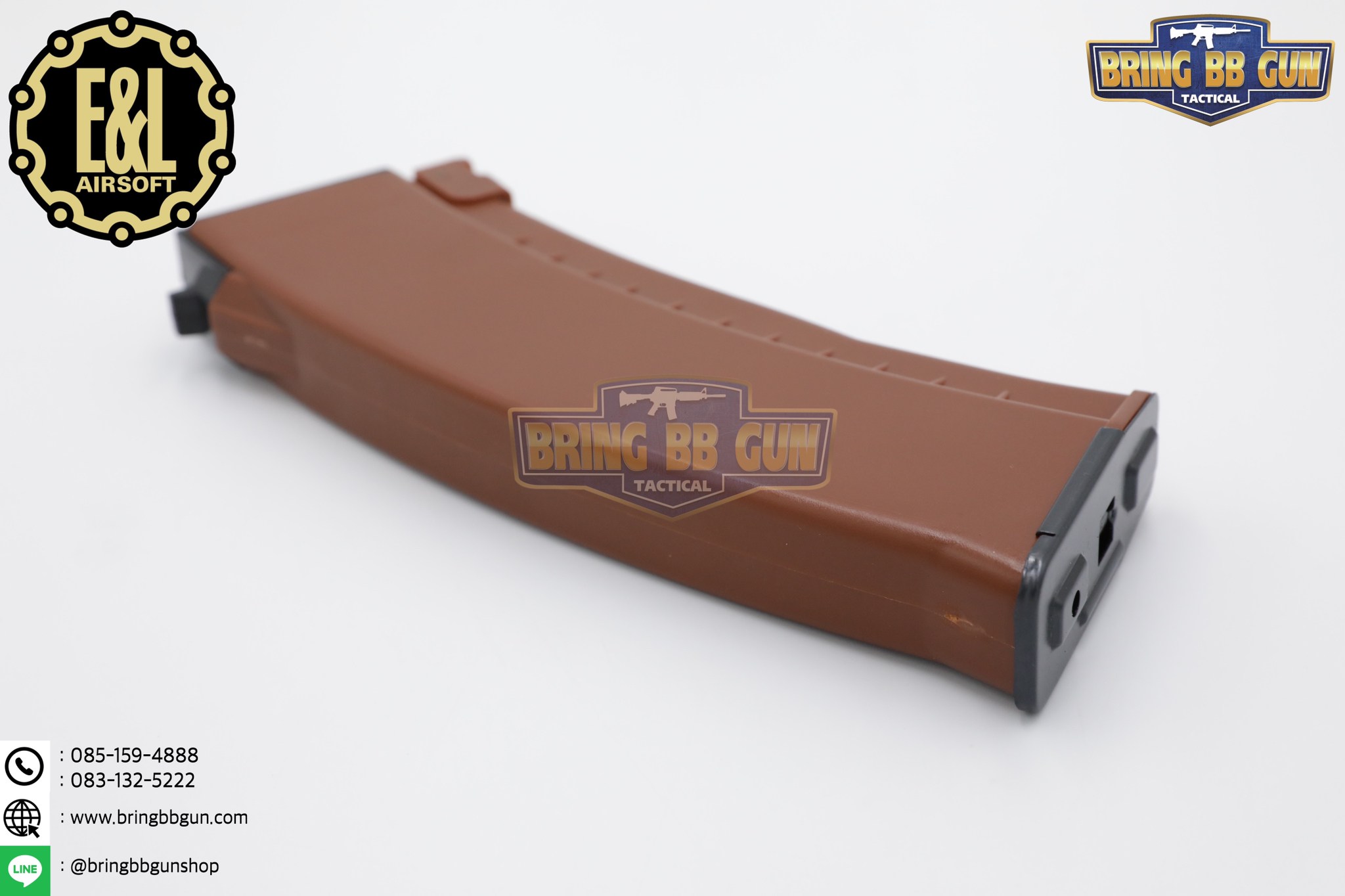 แม็กกาซีน AK74 ยี่ห้อ E&L แบบstand(ไม่ต้องปั่น) ทรง บอดี้พลาสติก (AK Mid-cap magazine)