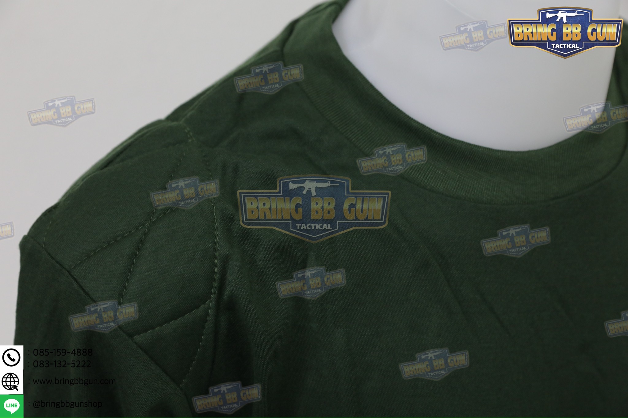 เสื้อยืดแขนยาว บุไหล่ คอกลม (ผ้า TC)