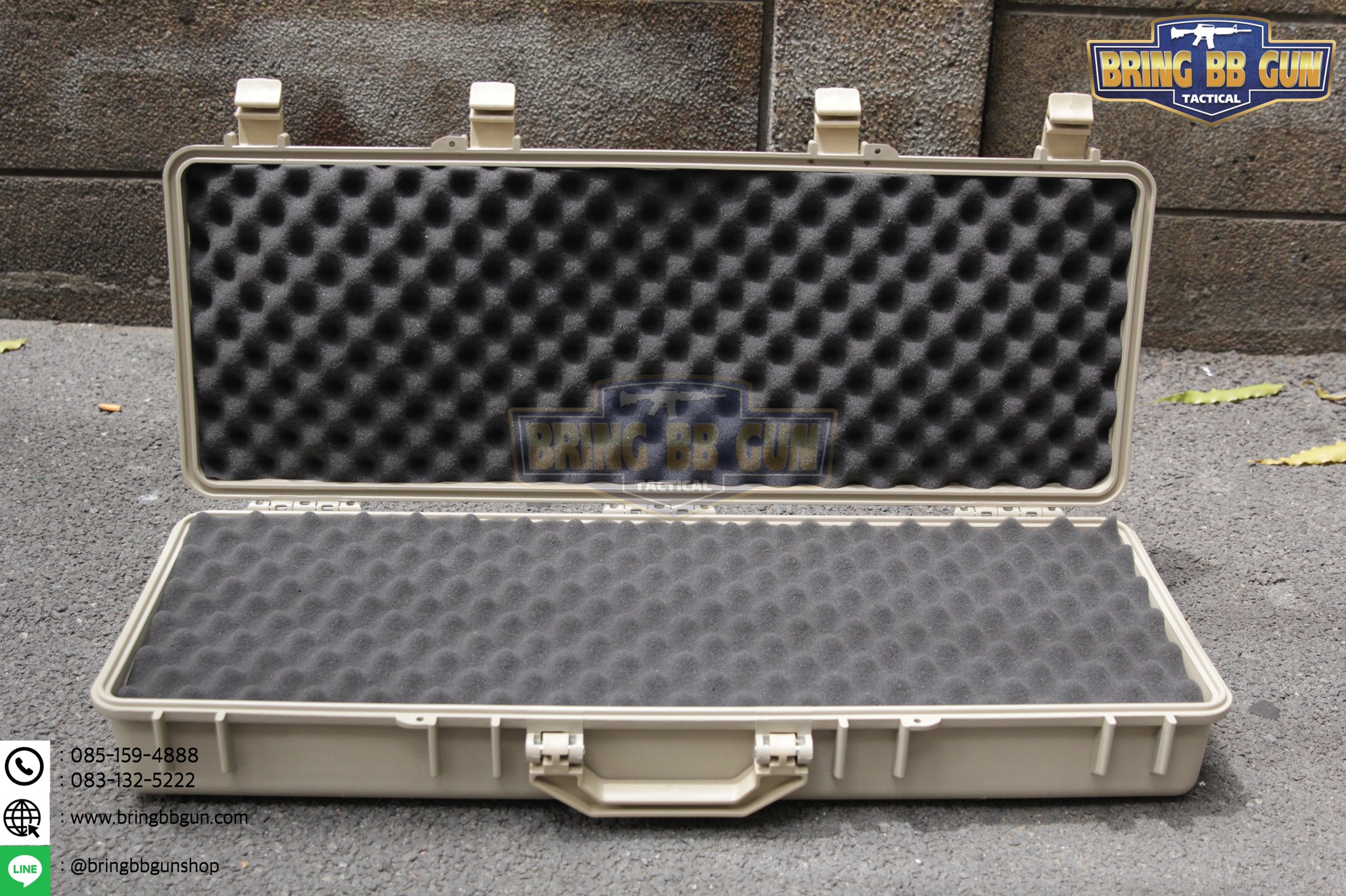 กล่องปืนยี่ห้อ Solid Case (Hard case) ขนาดภายนอก : 85*32*14 cm. ขนาดภายใน : 82*28.5*14 cm.